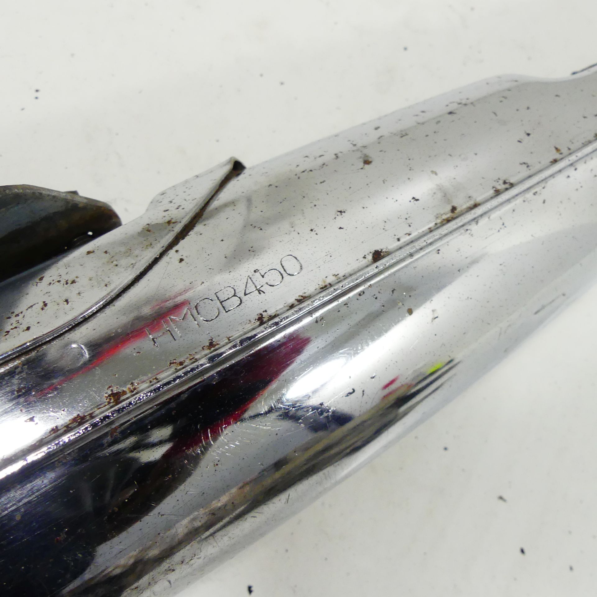 Honda CB 450 K Year:74 Exhaust right End muffler Silencer Hobbyist