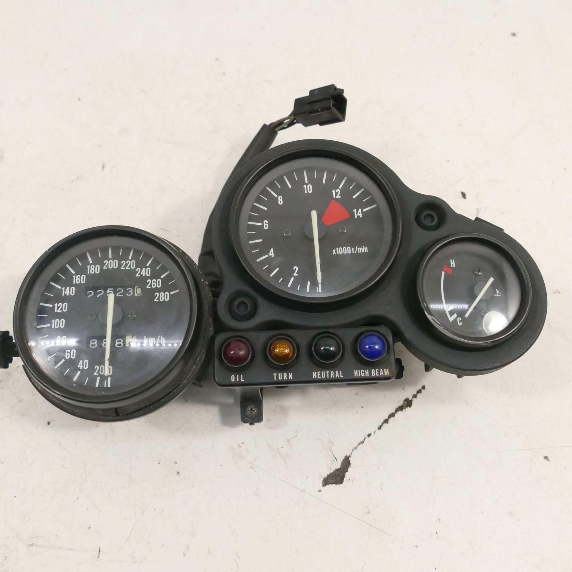 Kawasaki ZX-R 750 H Cockpit 22523 KM Speedometer Tachometer