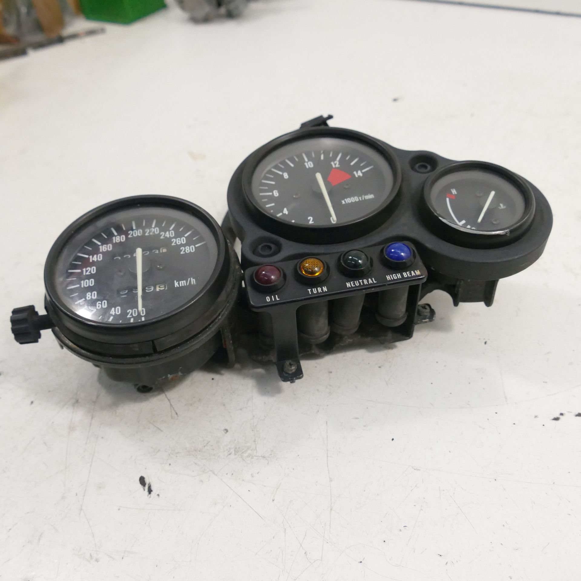 Kawasaki ZX-R 750 H Cockpit 22523 KM Speedometer Tachometer