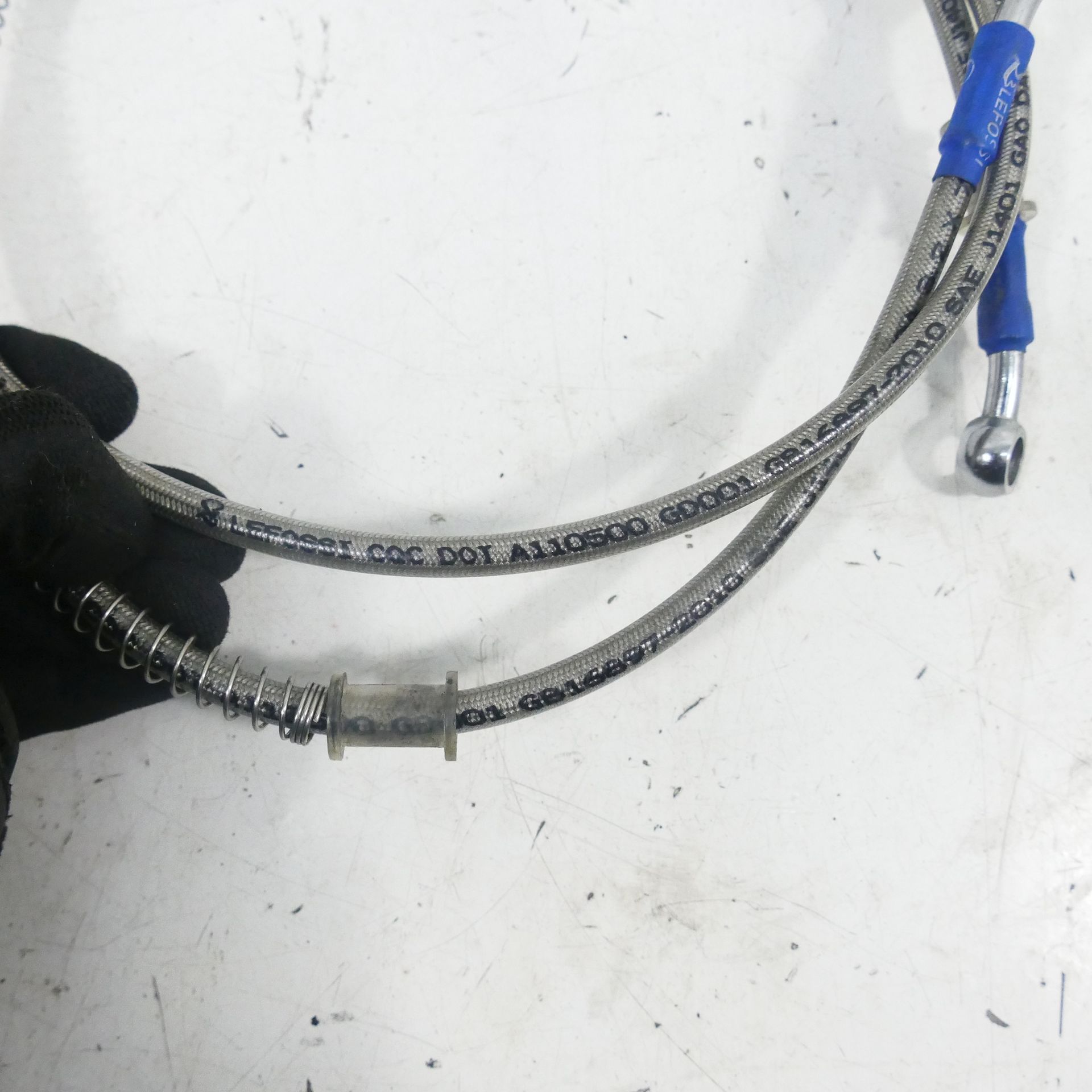 m(_ _)m Daelim Daystar 125 Fi Steel Flex Brake Line Front Brake Pump