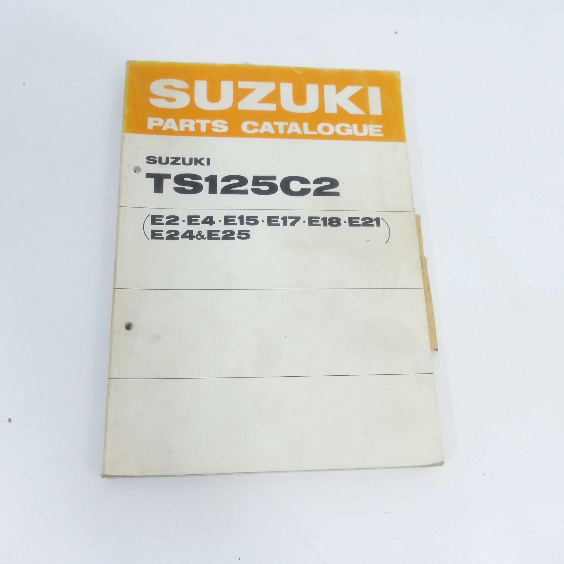 Suzuki TS 125 EZ:88 Teilekatalog Erastzteilliste keine