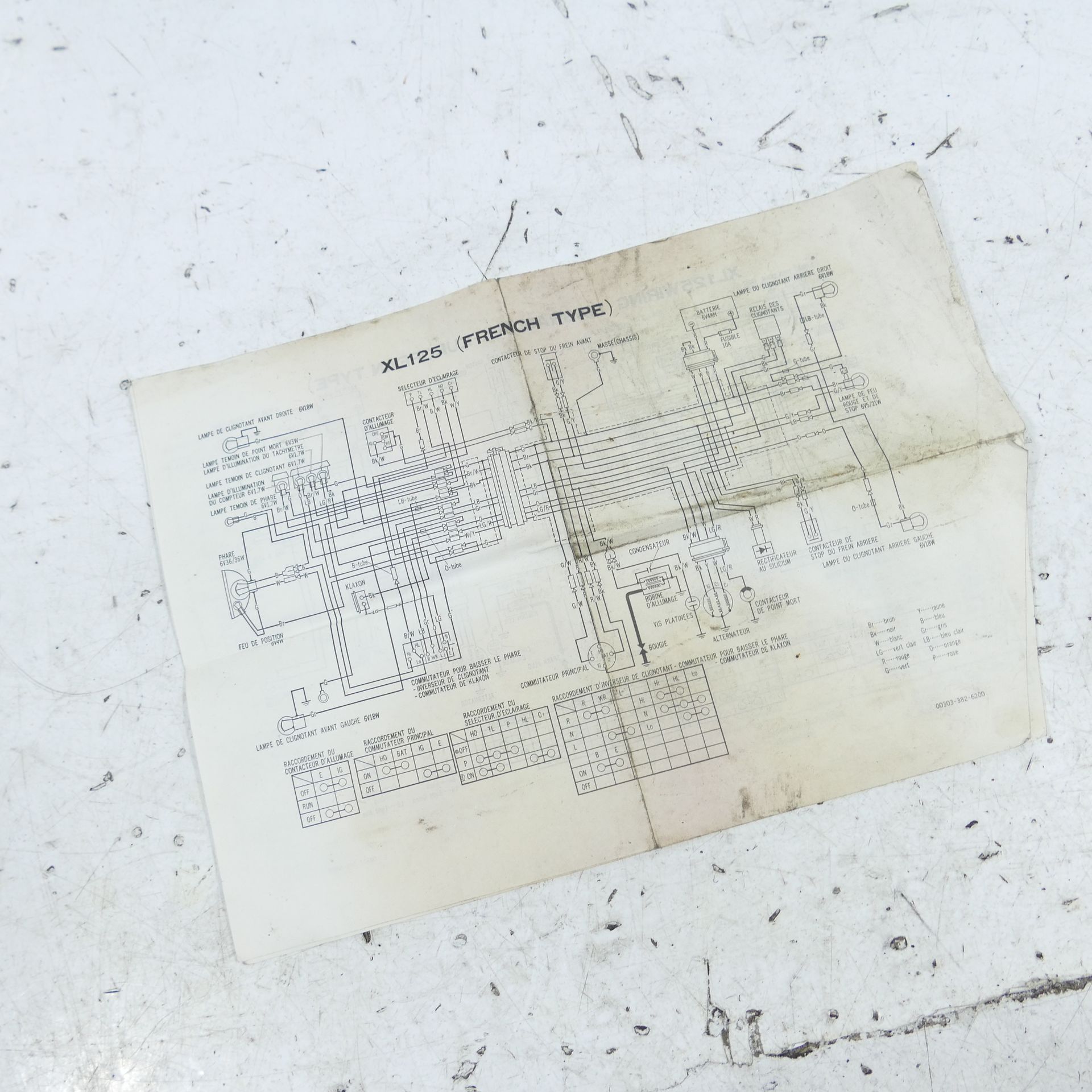 y.k Honda XL 125 Wiring Diagram Wiring Harness 68769 | eBay