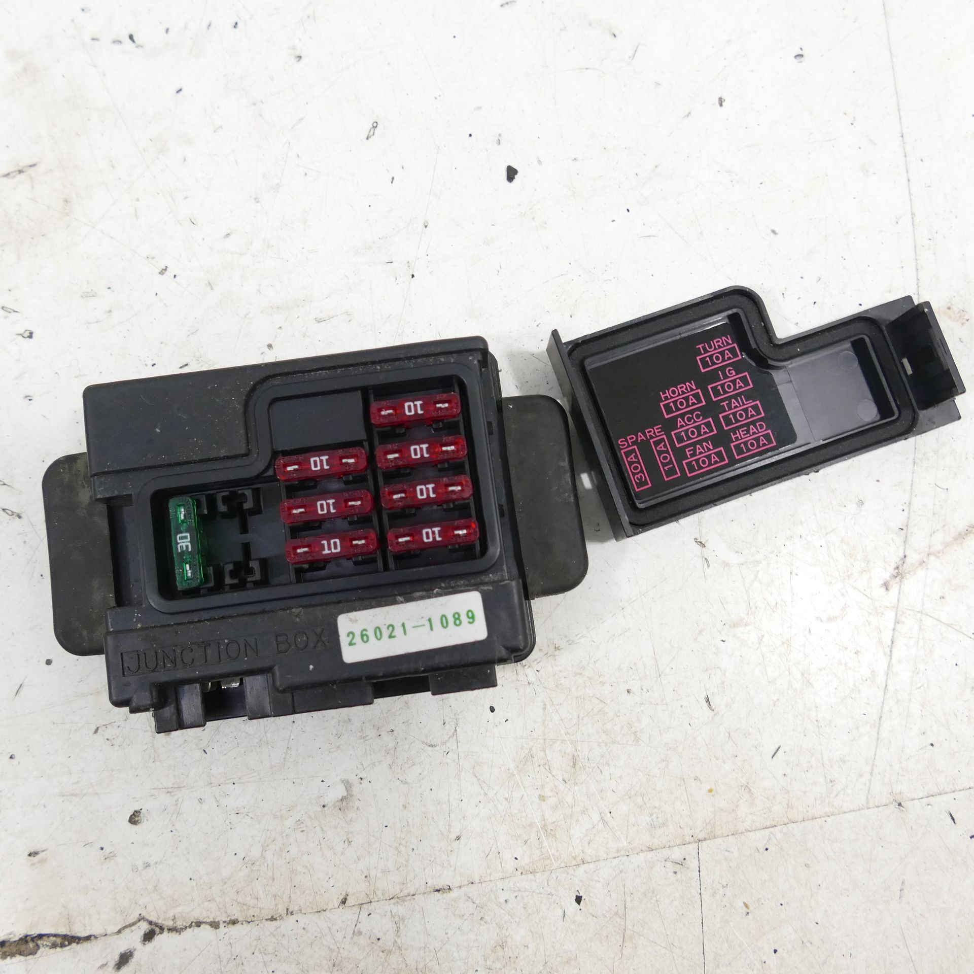 Kawasaki ZX-6R 636 EZ:04 Caja De Fusibles Eléctrica Fusible 69401